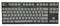 Grijze pudding keycaps op mechanisch toetsenbord met OEM-profiel – QWERTY-indeling